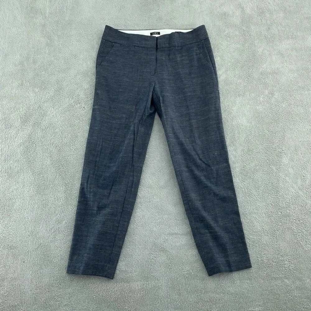 Ann Taylor LOFT Marisa Womens Dress Pants Size 8 Gray 0700